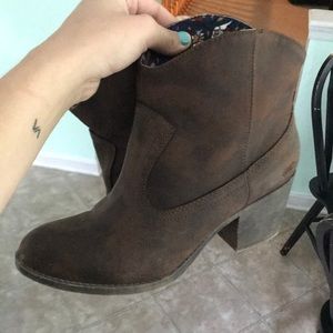 Faux Leather Booties